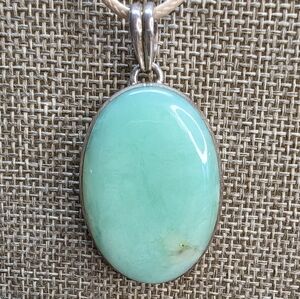 CHRYSOPRASE 925 Sterling Pendant